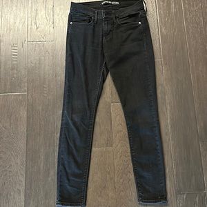 Express black skinny jeans